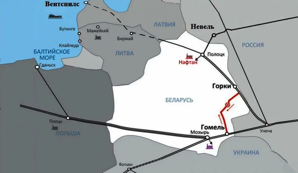 Изображение к материалу: Концерн Белнефтехим завершил строительство нефтепровода (МНП) Гомель-Горки