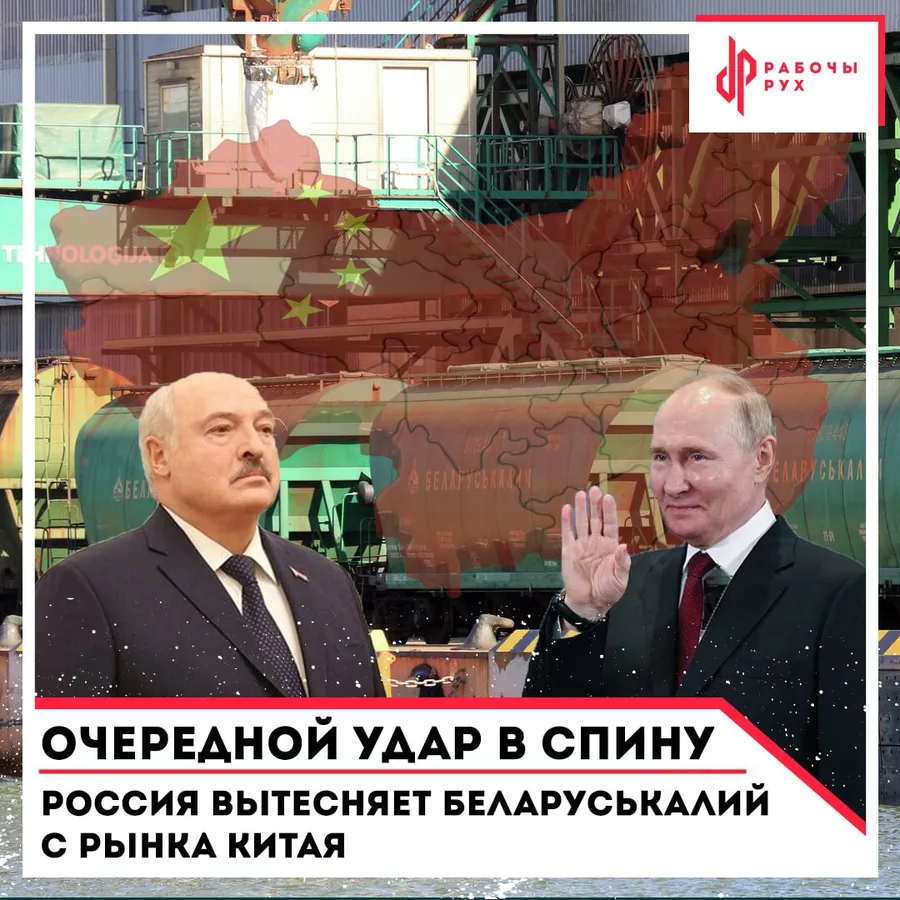 Изображение к материалу: Очередной удар в спину: Россия вытесняет Беларуськалий с рынка Китая